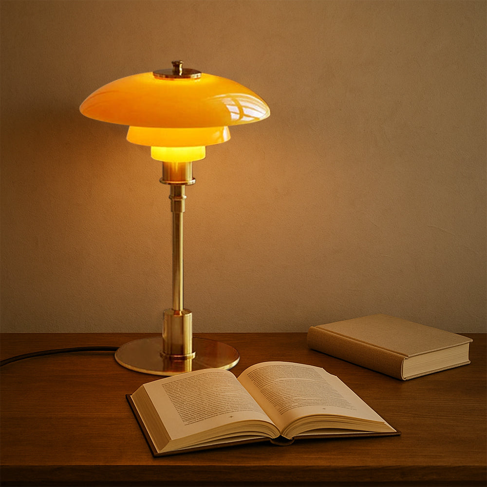 Danish Designer Table Lamp | LED. Dimmable & Ideal for Bedroom. Living Room or Reading Nook
