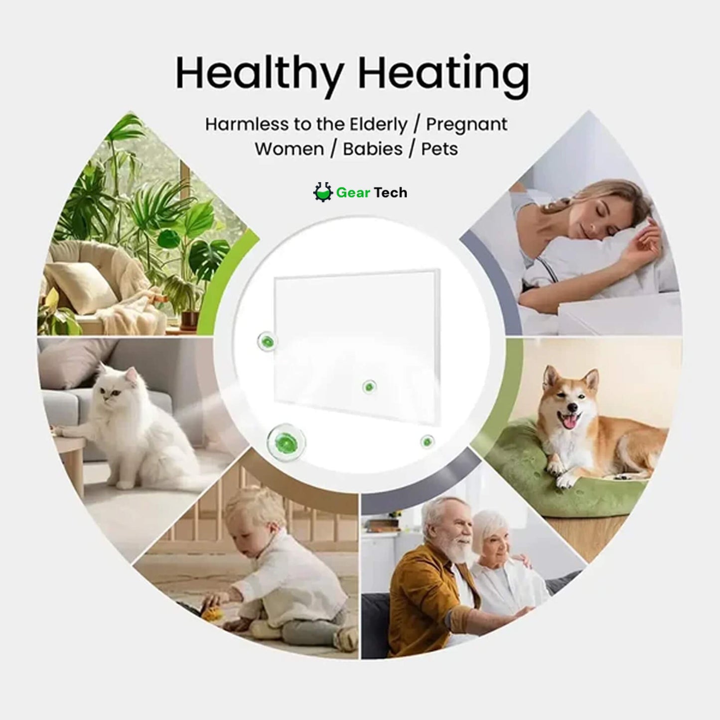 Electric Infrared Panel Heater – Energy Efficient Indoor Space Heater, Portable & Wall Mounted UK