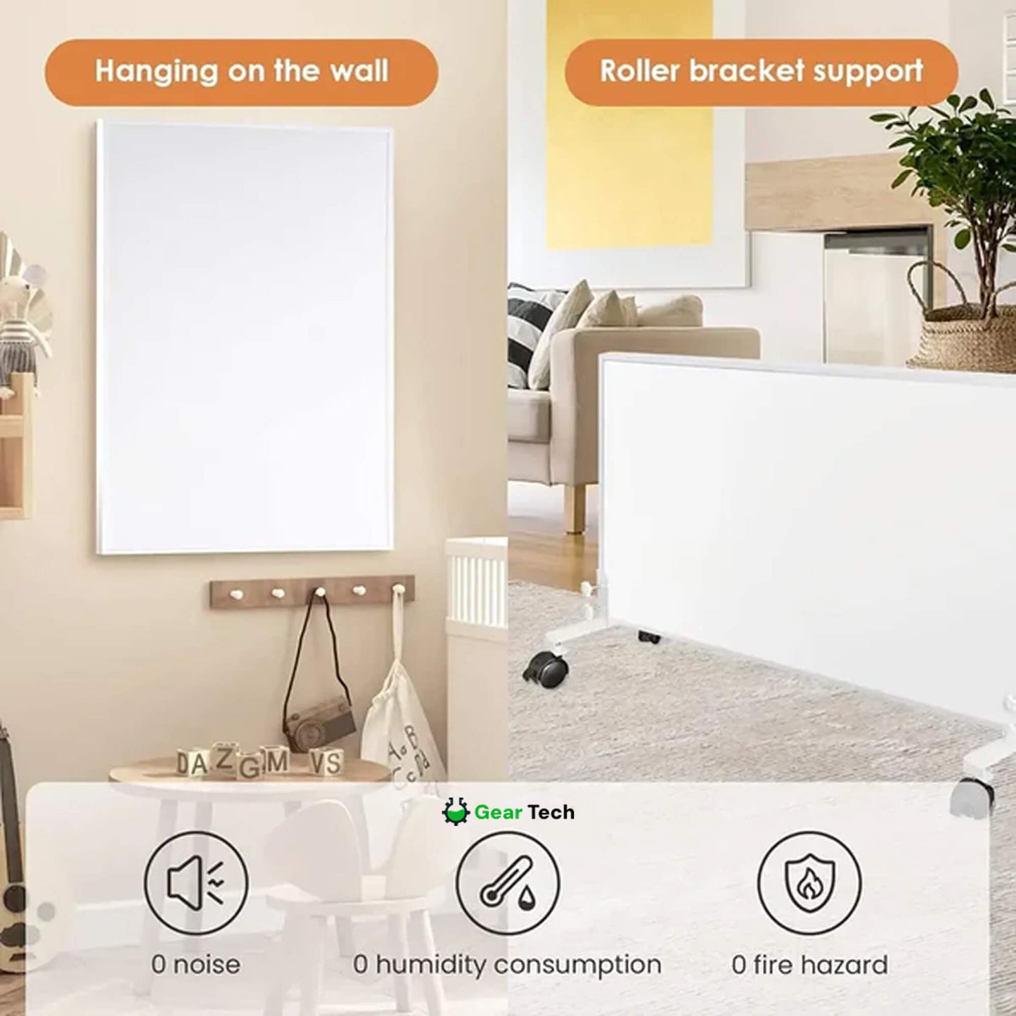 Electric Infrared Panel Heater – Energy Efficient Indoor Space Heater, Portable & Wall Mounted UK