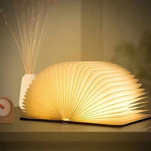 LED Book Lamp - Magical Reading Light for Home Decor & Nightstand Use