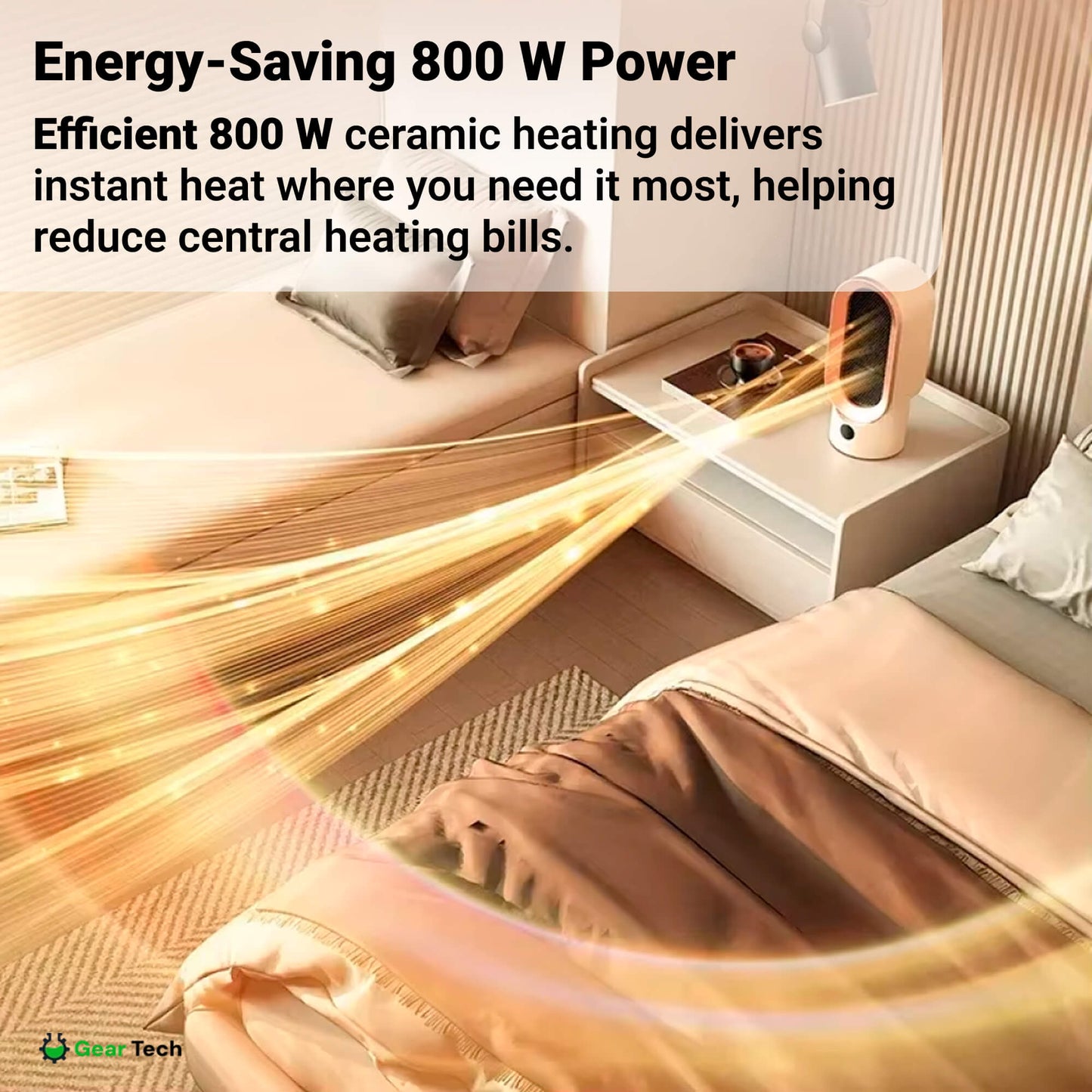 Energy-Efficient Space Heater for Small Rooms – Keep Warm This Winter with Quiet Operation