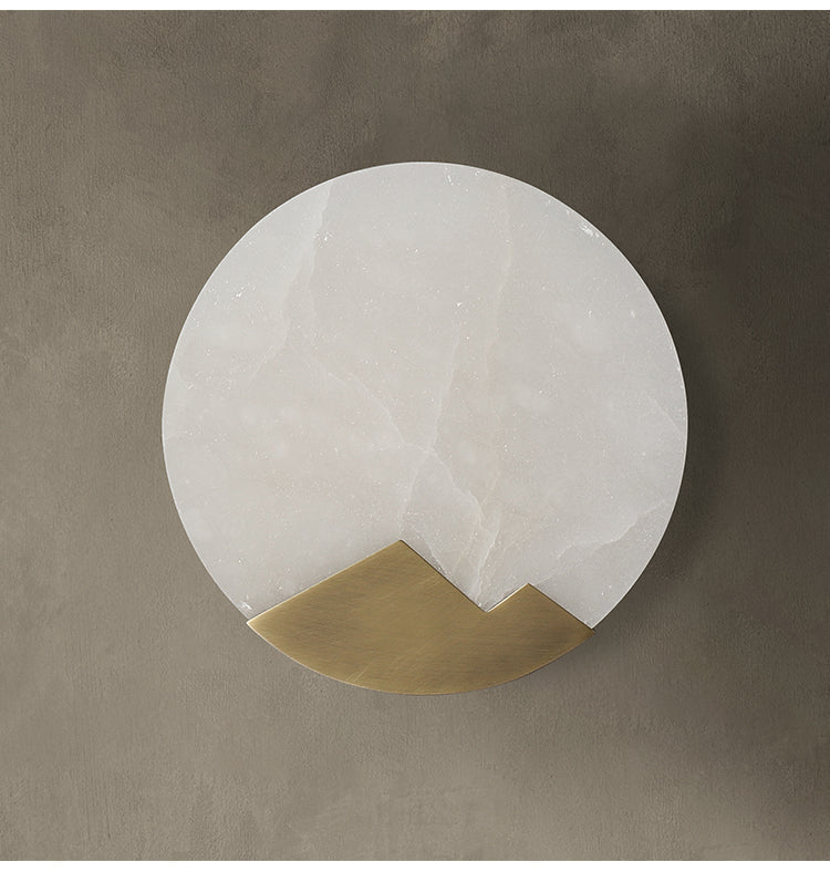 LED Marble Wall Light Fixture - Nordic Minimalist Design for Modern Home Decor & Ambient Lighting
