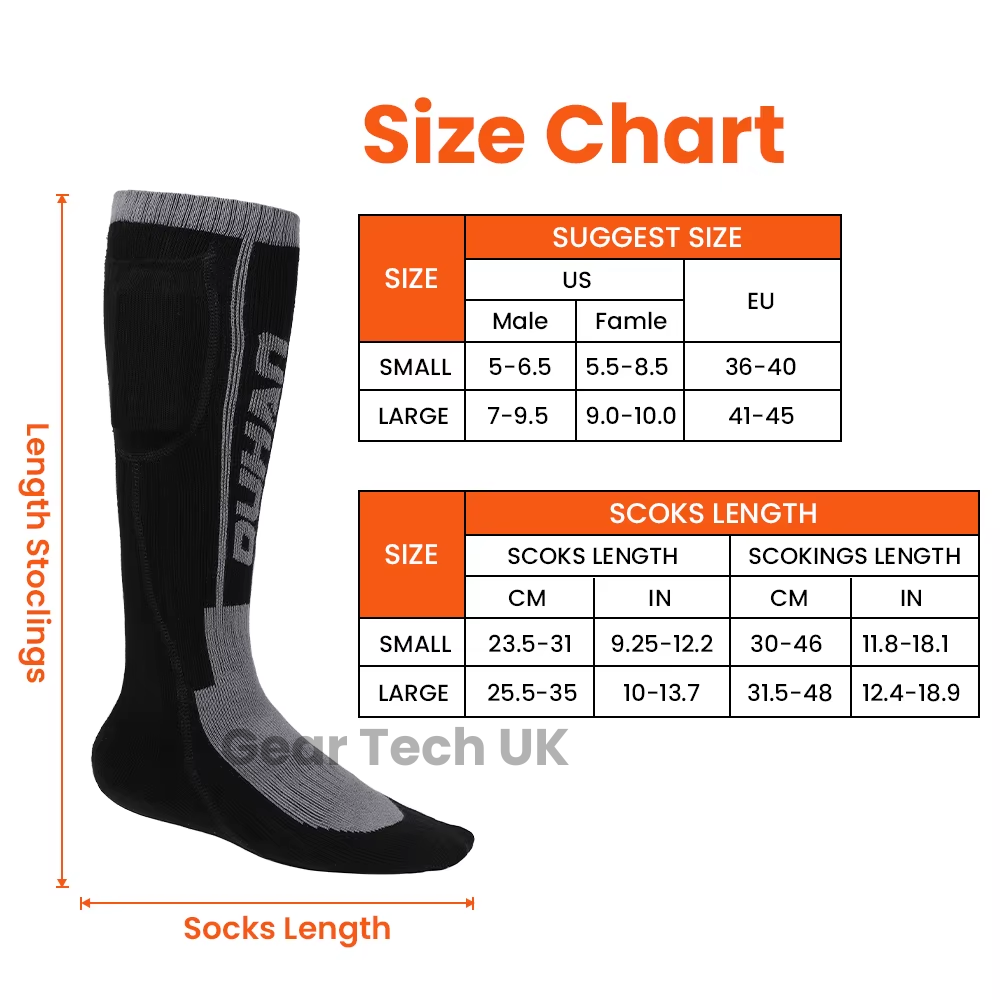 Rechargeable Heated Work Socks for Men & Women – Electric Thermal Foot Warmers for Work Boots, Gardening & Outdoor Jobs UK