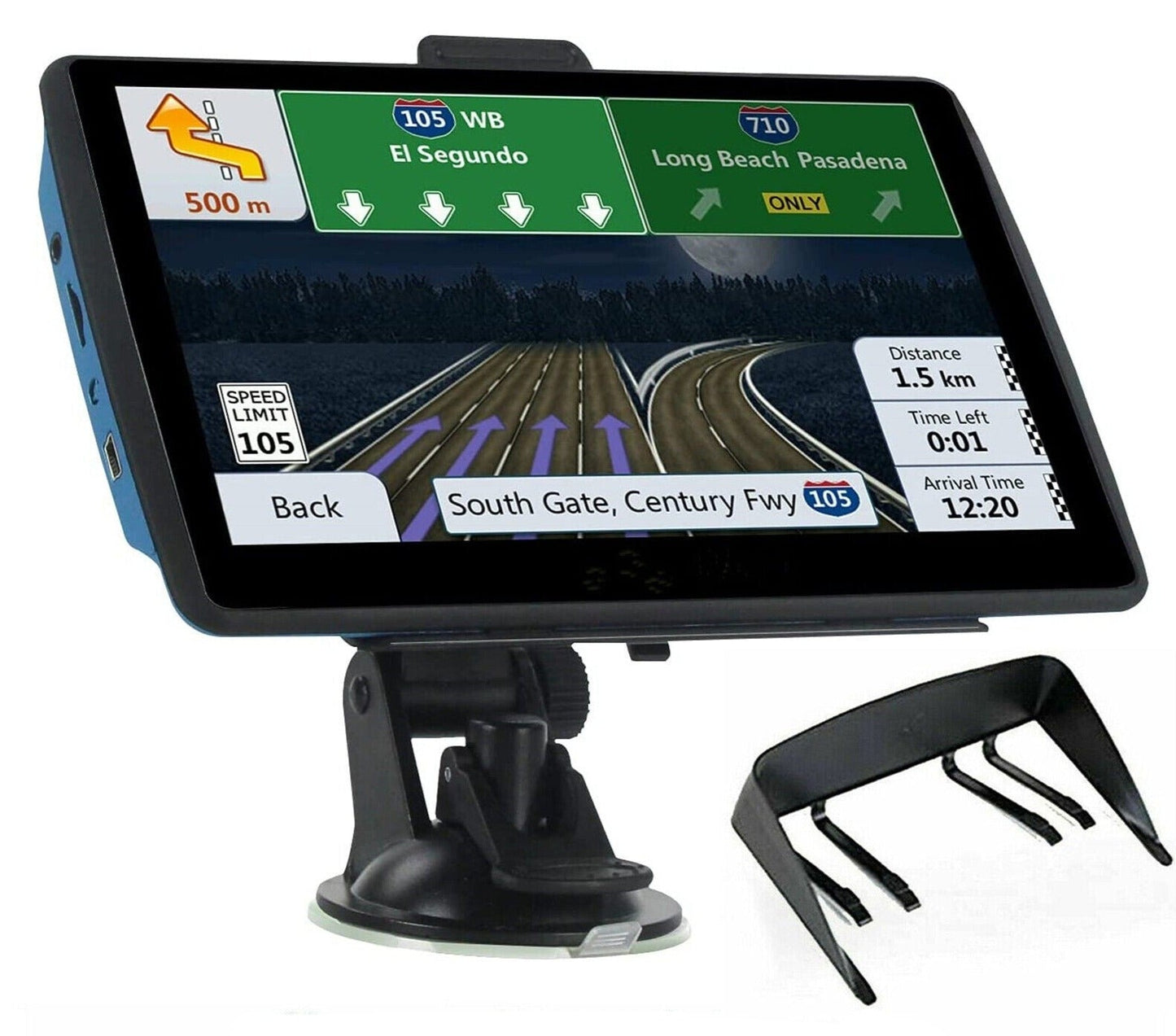 7" GPS Navigation System | Upgraded with Live Traffic Updates & Pre-Loaded UK & EU Maps for Cars and Trucks