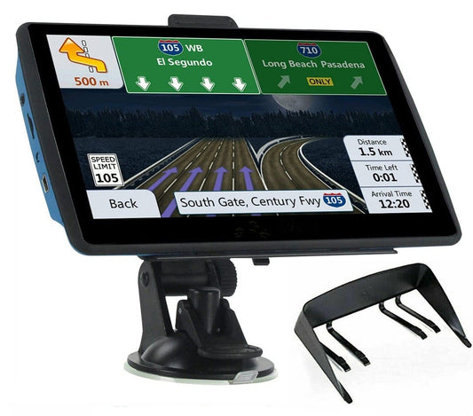 7" GPS Navigation System | Upgraded with Live Traffic Updates & Pre-Loaded UK & EU Maps for Cars and Trucks