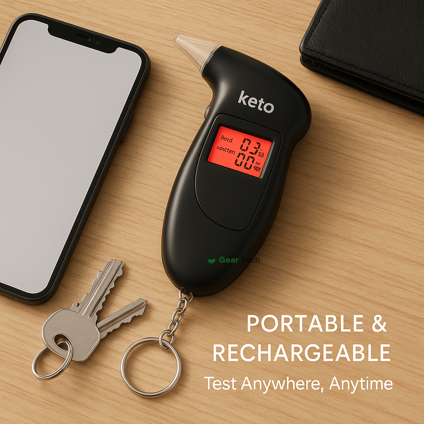 Keto Breath Meter | Accurate Ketosis Monitoring for Weight Loss & Diet Optimization at Home or On-the-Go