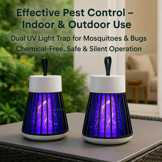 Mosquito & Bug Killer Lamp - 2 Pack, UV Light Insect Trap for Indoor & Outdoor Use, Effective Pest Control Solution