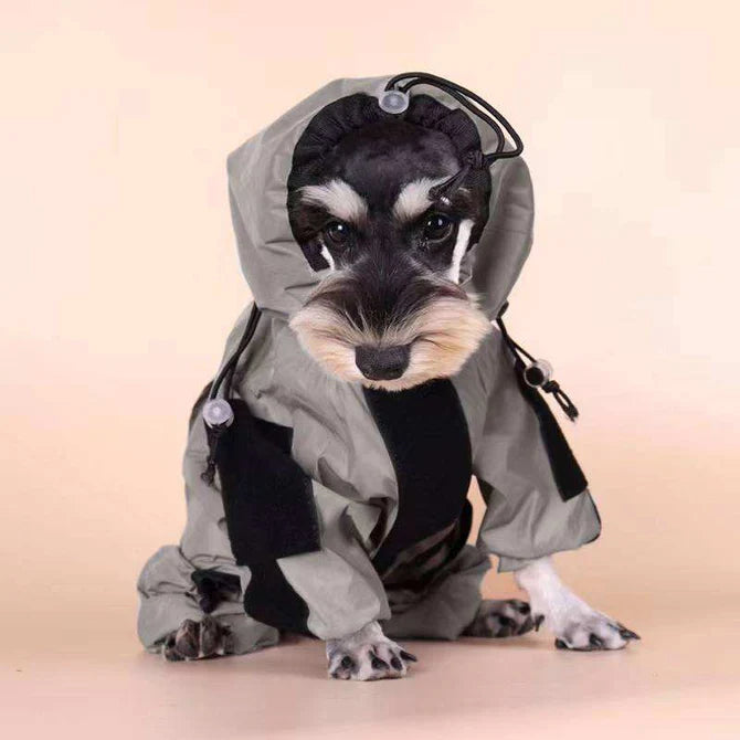 Waterproof Dog Coat with Legs – Reflective Dog Rain Jacket for Small & Large Breeds | Best Rain Coat for Dogs UK
