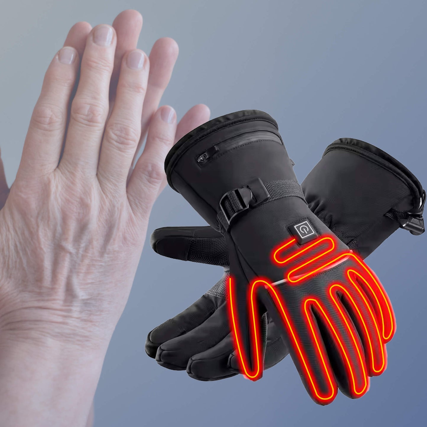 Heated Gloves for Raynaud’s & Arthritis UK – Rechargeable Waterproof Thermal Gloves with 3 Heat Levels for Pain Relief