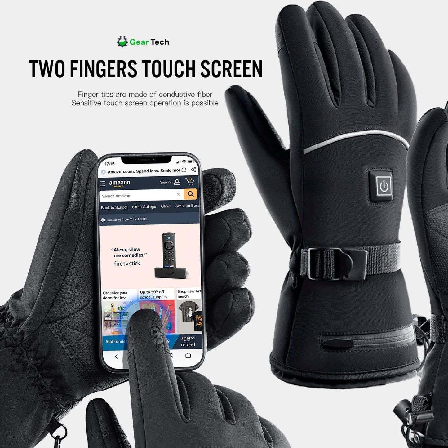 Heated Gloves for Raynaud’s & Arthritis UK – Rechargeable Waterproof Thermal Gloves with 3 Heat Levels for Pain Relief