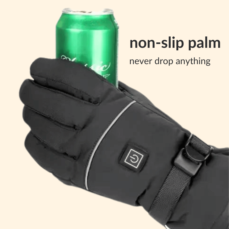Heated Gloves | Water-Repellent, Touchscreen-Compatible & Ideal for Outdoor Winter Activities