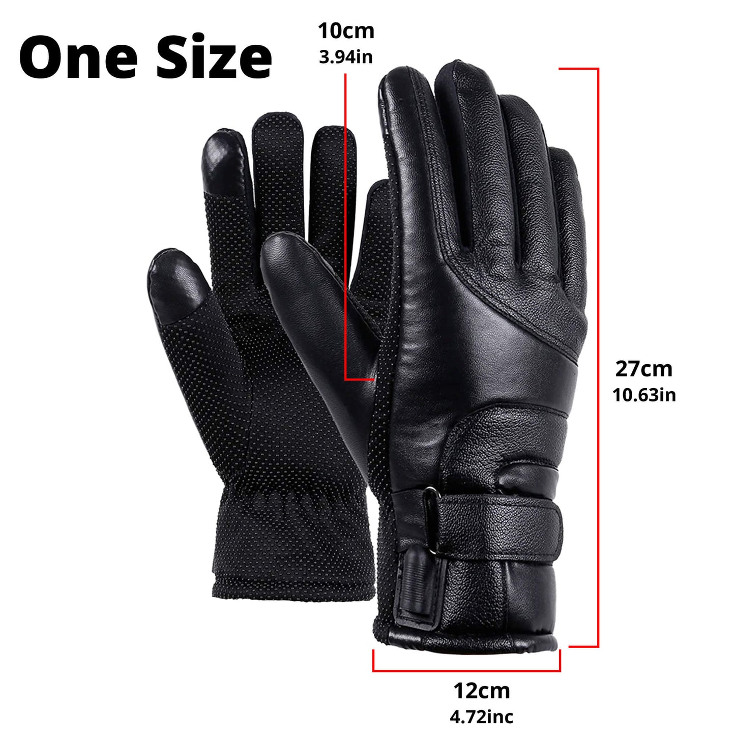 Heated Gloves for Women UK – Ladies Thermal Waterproof Winter Gloves with Touch Screen & USB Rechargeable Warm Design