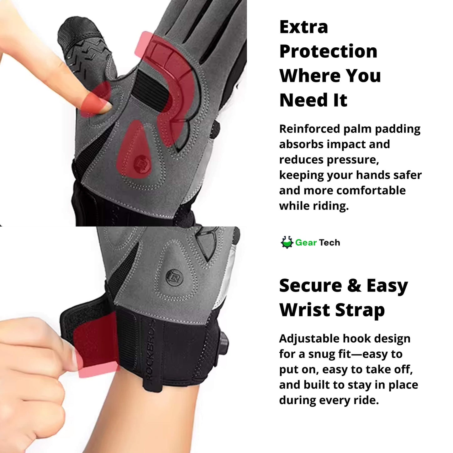 Heated Motorcycle Gloves UK – Winter Motorbike Gloves with Knuckle Protection, Visor Wiper & Touchscreen