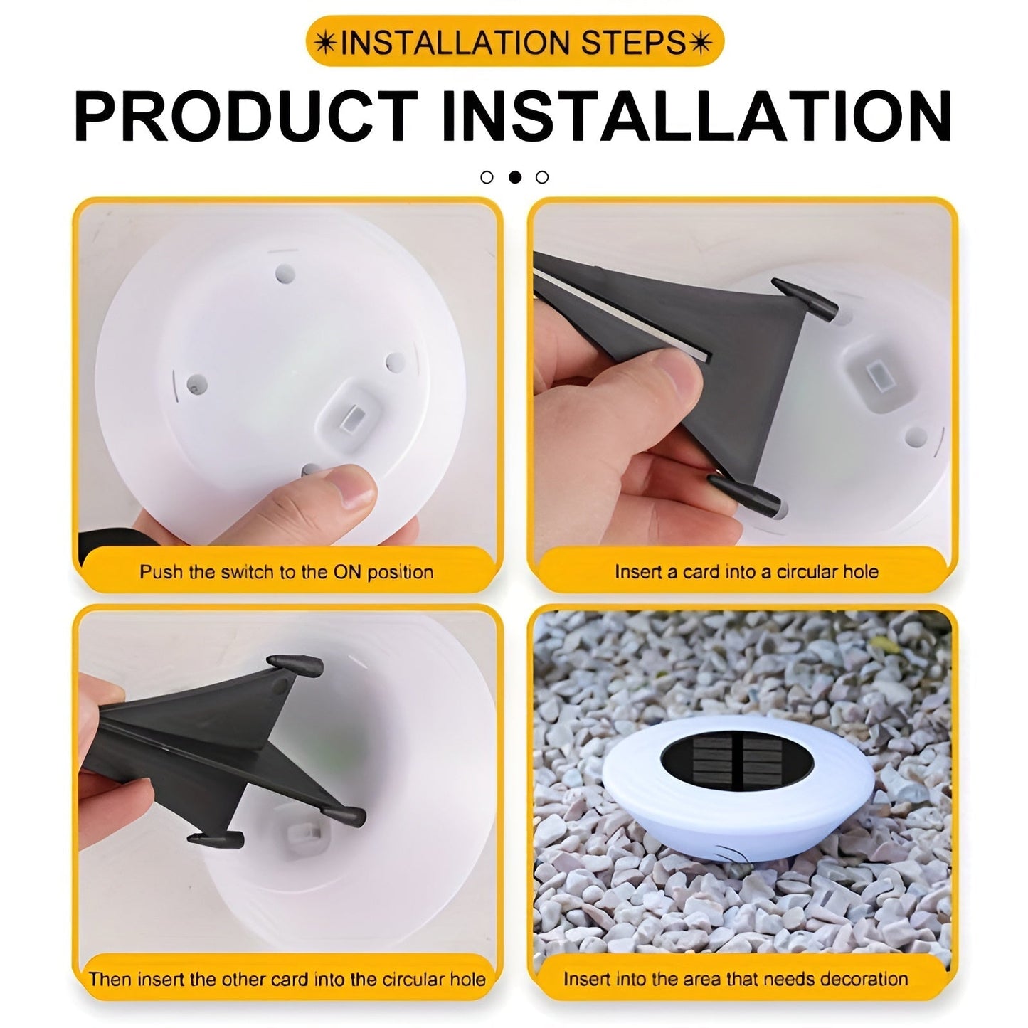 LED Solar Outdoor Lamp | Weatherproof, Easy Installation & Ideal for Garden and Patio Lighting