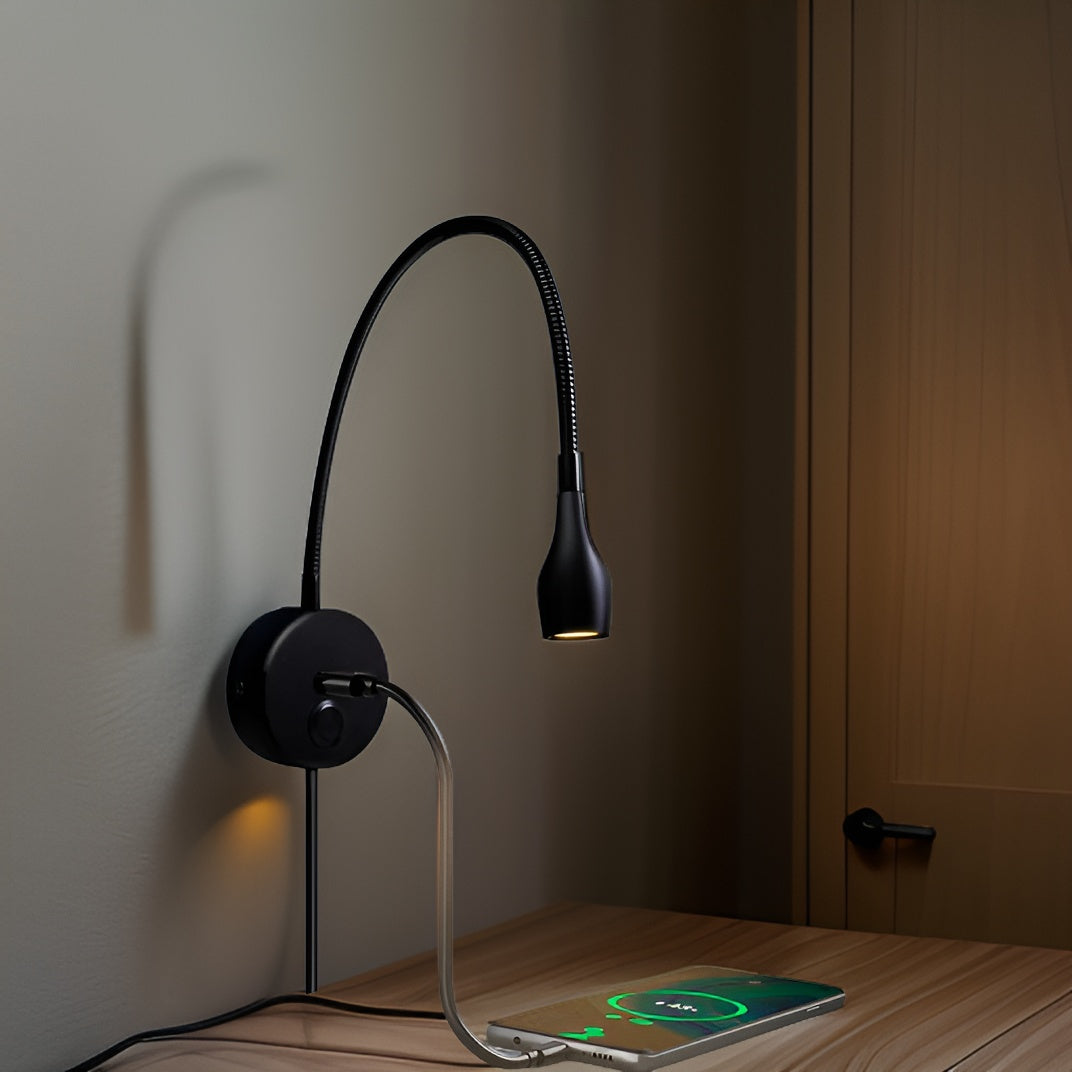 Flexible Wall Reading Lamp | Dimmable Touch Control & Energy Efficient for Cozy Reading and Relaxation