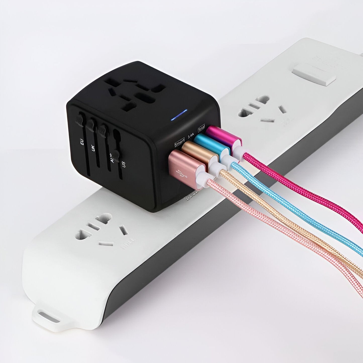 Universal Travel Adapter | Worldwide Compatibility, Compact Design & Ideal for Frequent Flyers and International Explorers