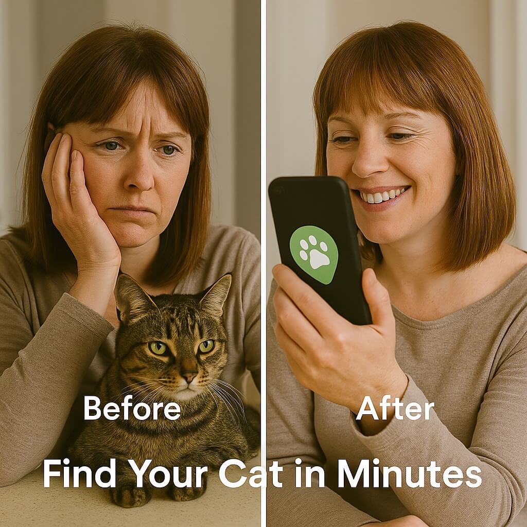 #1 Find GPS Cat Tracker with Real-Time Location, Waterproof Design, and Activity Monitoring for Pet Safety and Tracking