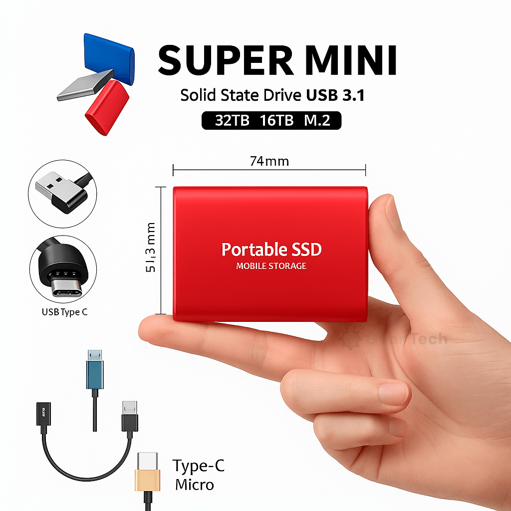 Ssd External Hard Disk Hard Drive Ssd 1 2 4 8 12 16 32 64 TB 500GB External