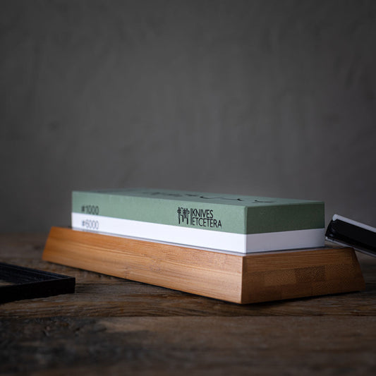 Professional Whetstone Knife Sharpener - Dual-Sided Grit for Precision Sharpening & Maintenance of Kitchen Knives