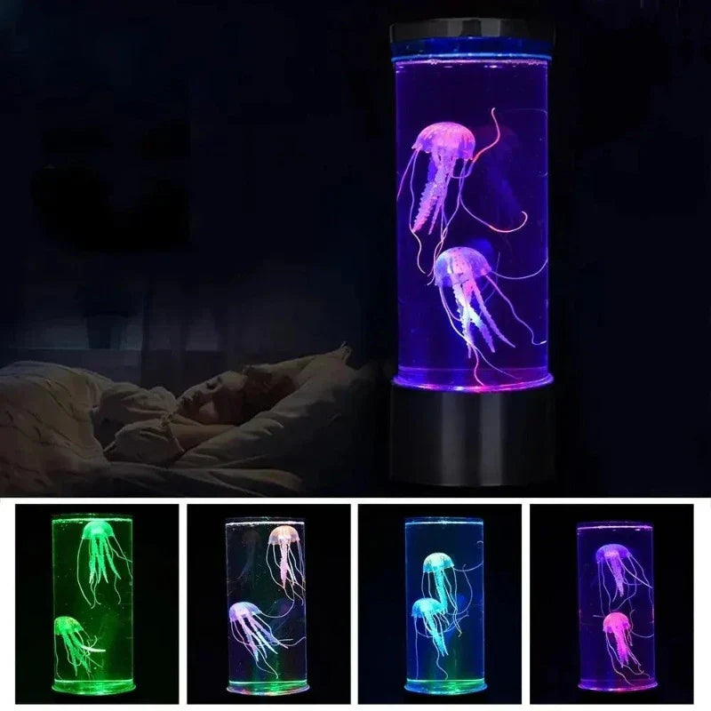LED Jellyfish Lamp with Soft Glow – Aquatic Decor for Home, Office, and Relaxation Spaces
