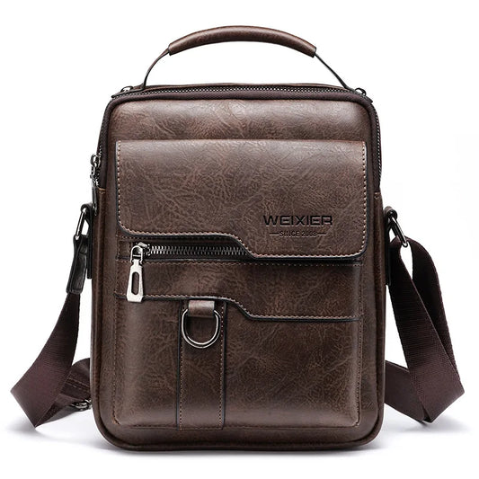 Men's Genuine Leather Shoulder Bag | Durable, Adjustable Strap & Ideal for Work or Leisure