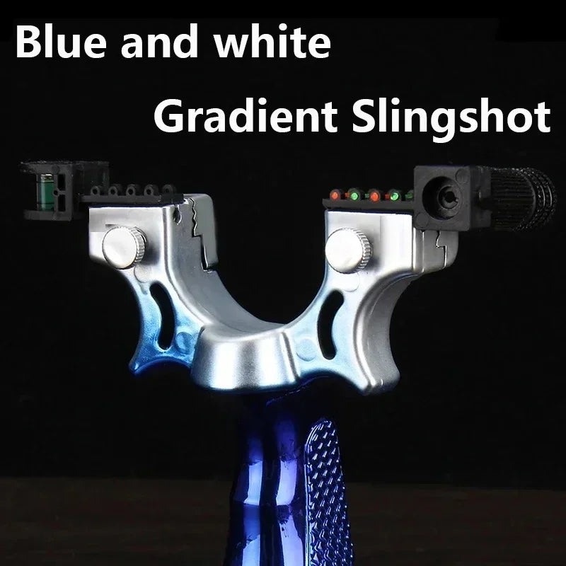 Slingshot with Anti-Slip Grip | Built-in Laser & Level for Precision Shooting