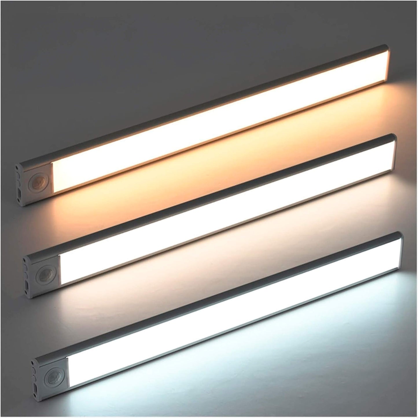 Magnetic Motion Sensor Light | Modern Silver Design, USB Rechargeable & Easy-to-Mount for Home Safety and Ambiance