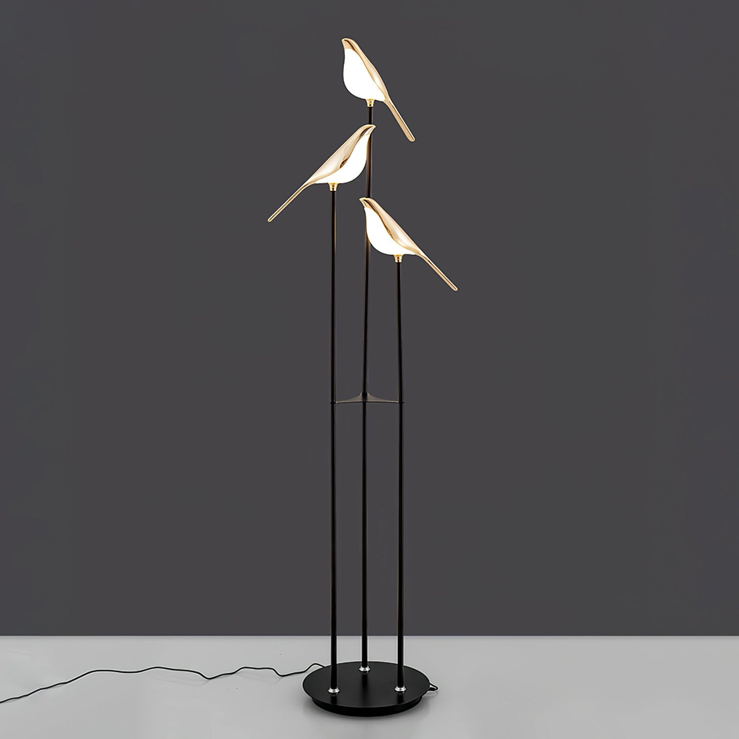 LED Torchiere Floor Lamp with Adjustable Height and Soft Light for Living Room & Bedroom Use