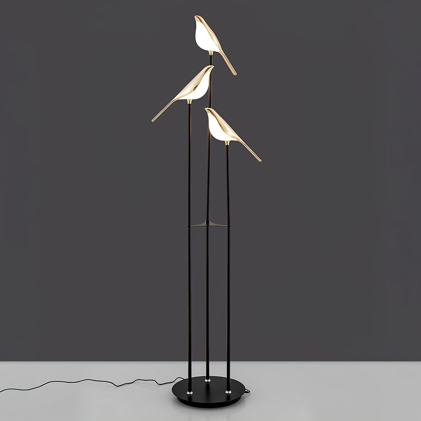 LED Torchiere Floor Lamp with Adjustable Height and Soft Light for Living Room & Bedroom Use