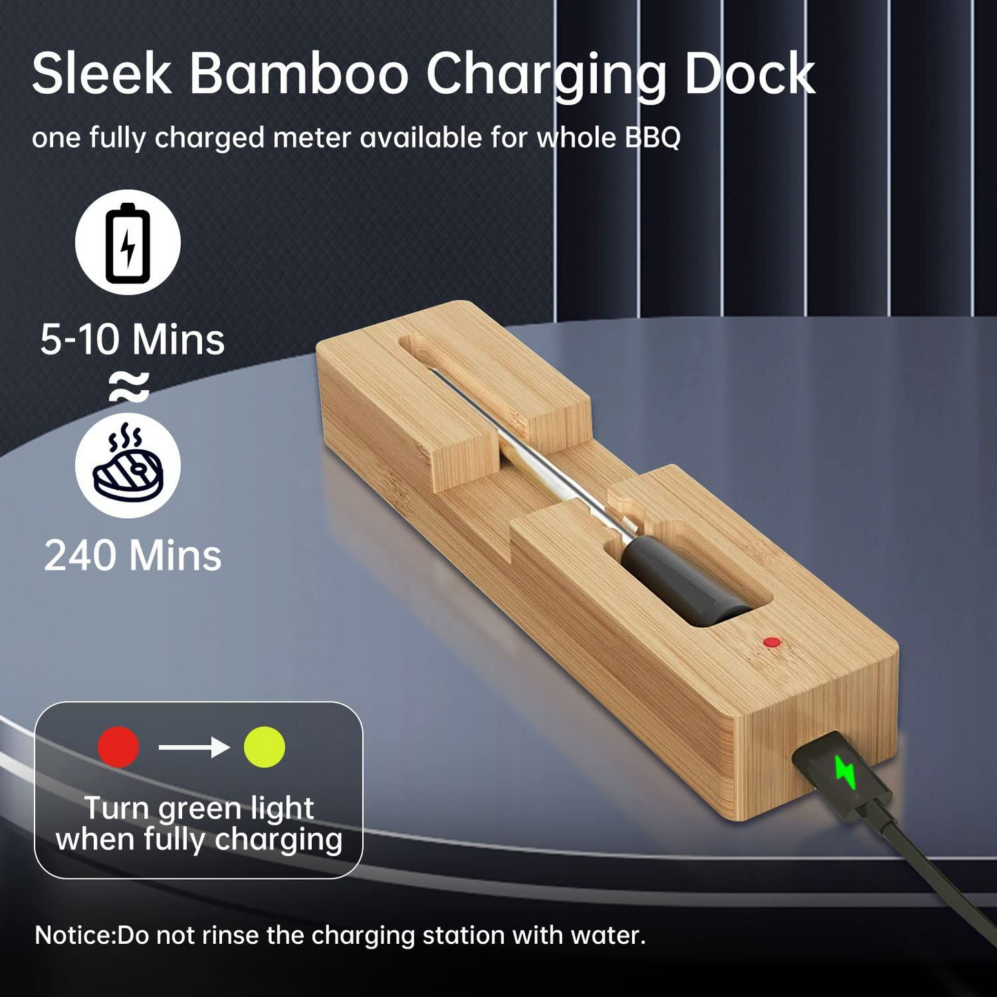 MeatIQ Digital Meat Thermometer with Wireless Probe – Perfect for Precise Cooking Temperatures Every Time