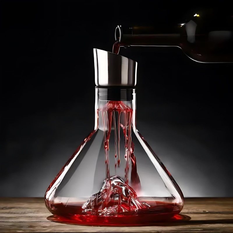 Premium Wine Decanter | Lead-Free Crystal with Quick Aeration & Filtration for Enhanced Flavor Experience