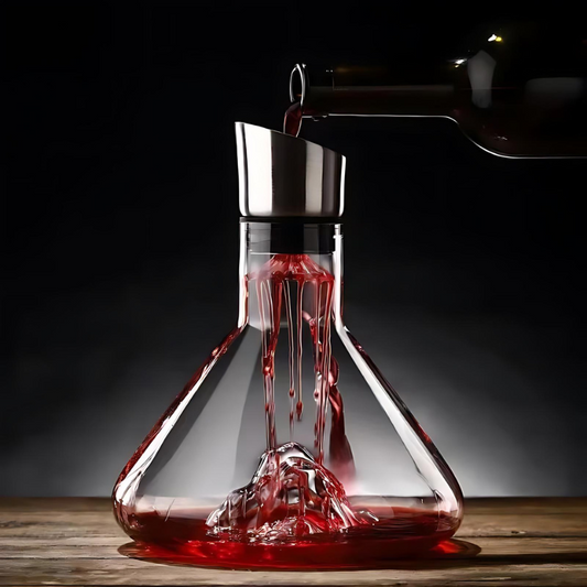 Premium Wine Decanter | Lead-Free Crystal with Quick Aeration & Filtration for Enhanced Flavor Experience