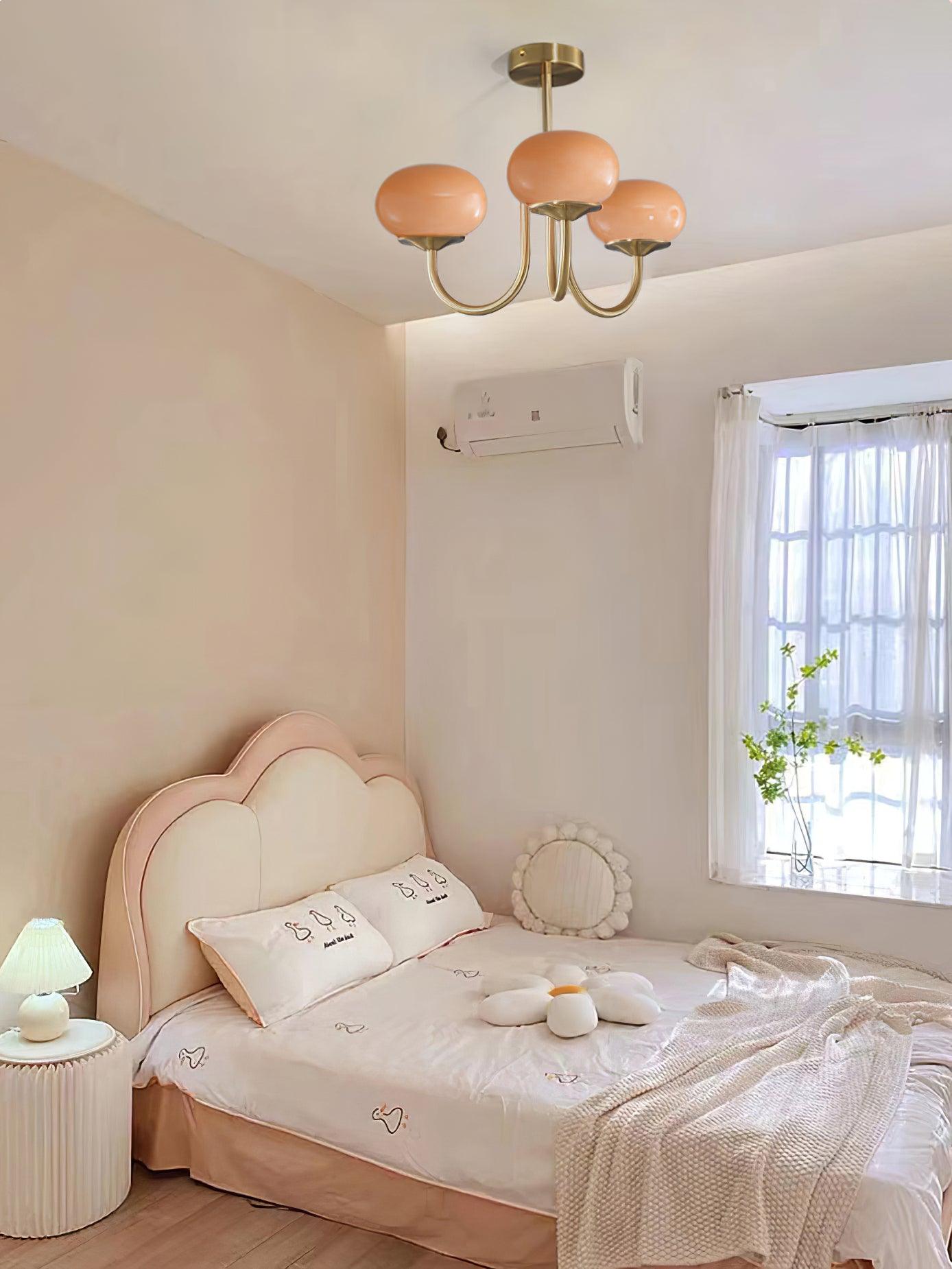 LED Marshmallow Chandelier Light Fixture - Modern White Pendant Lighting for Dining Room & Living Room Decor