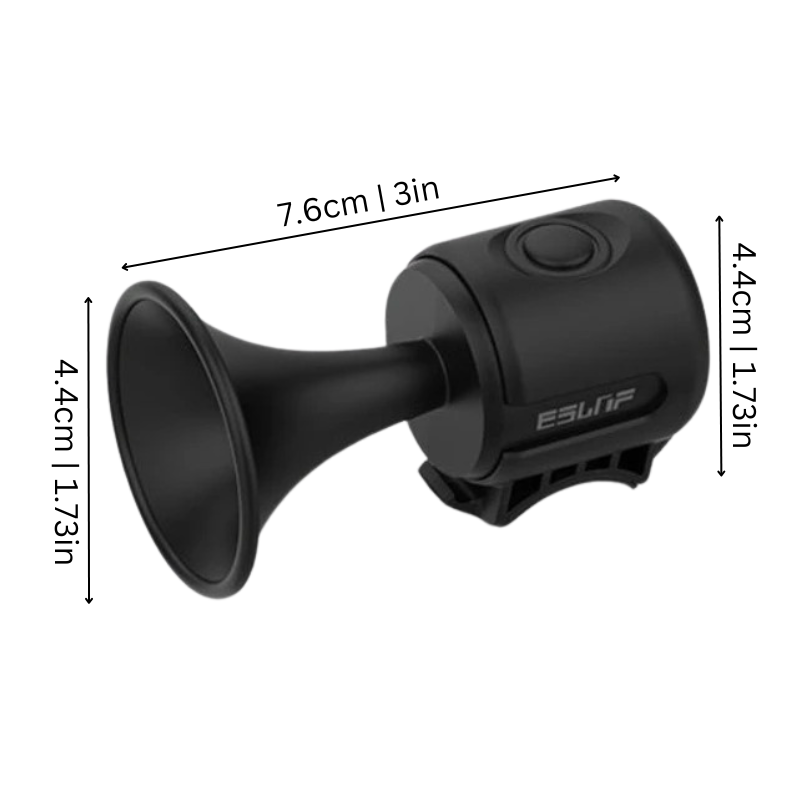 Powerful 120 dB Bike Horn | Waterproof, Shock-Resistant & Easy Tool-Free Installation for Safe Riding in Any Weather