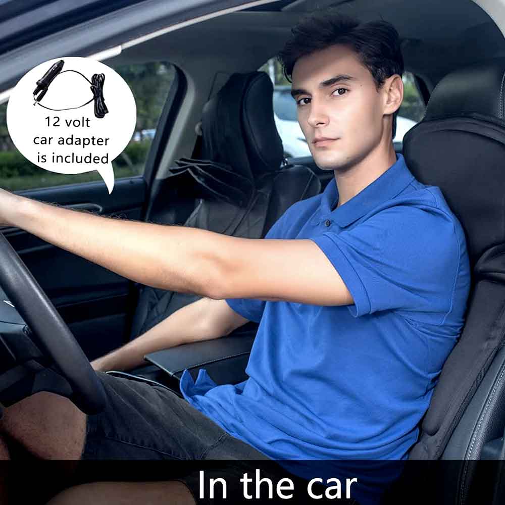 Massage Chair Pad with Heat | 8 Massage Modes, Deep Tissue Relief & Portable for Home and Car Use