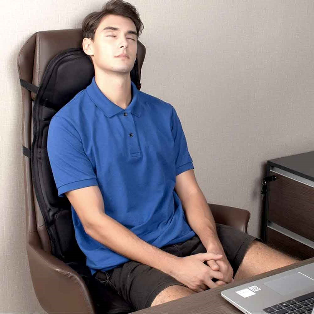 Massage Chair Pad with Heat | 8 Massage Modes, Deep Tissue Relief & Portable for Home and Car Use