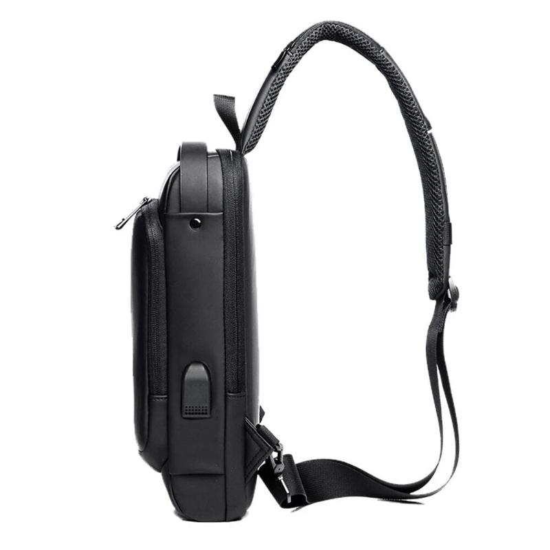 Men’s Bag with USB Charger – Anti-Theft Crossbody Chest Bag