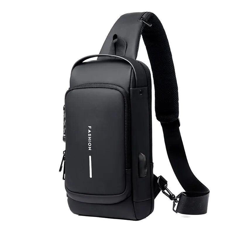 Men's Anti-Theft Crossbody Chest Bag with USB Charging Port – Secure and Stylish - Univelve