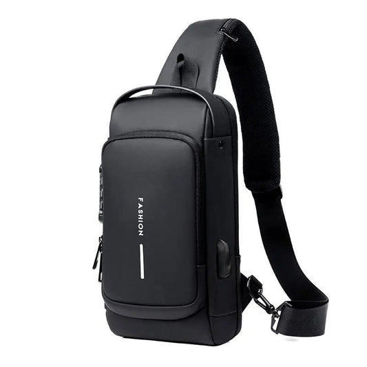 Men's Anti-Theft Crossbody Chest Bag with USB Charging Port – Secure and Stylish - Univelve