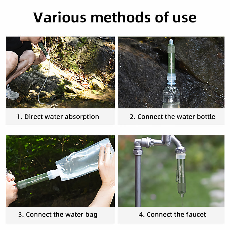 Mini Water Filter Straw for Survival Camping