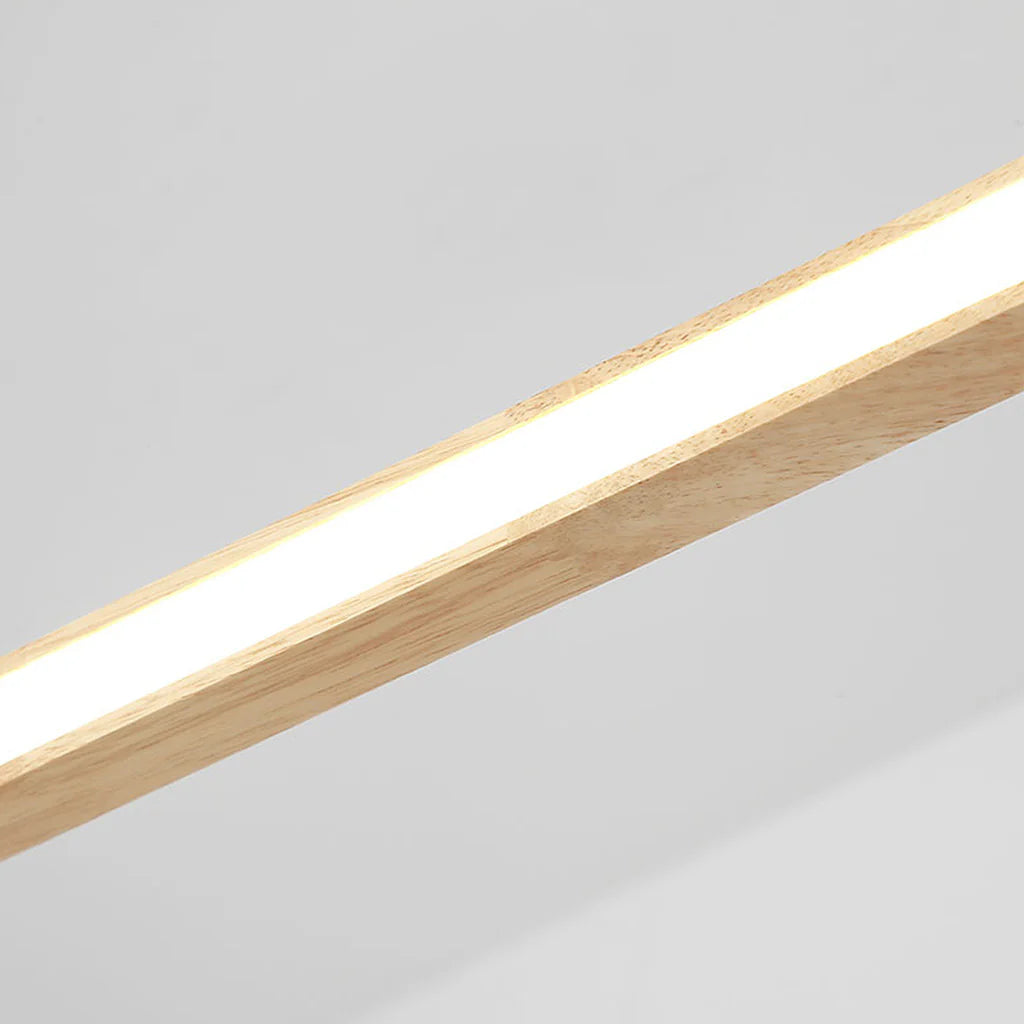 Minimalist Wooden Pendant Light | LED. Dimmable and Perfect for Dining Room and Kitchen