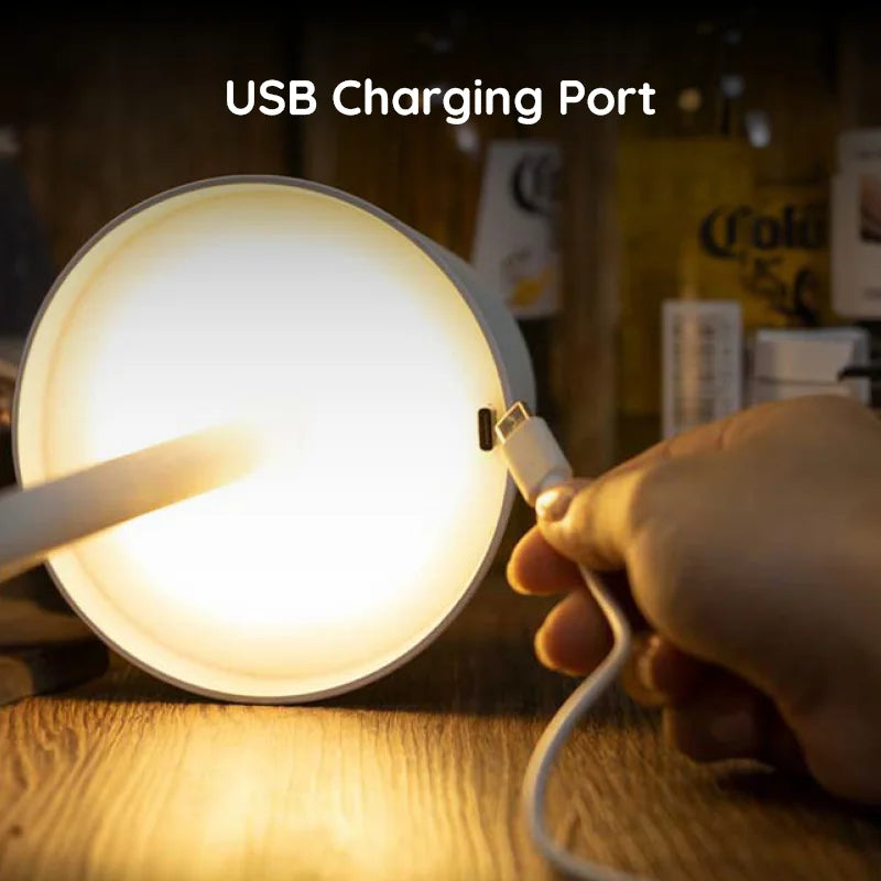 Luminara™ | Modern Rechargeable LED Wireless Table Lamp | Portable Lighting for Home, Office & Outdoor Use