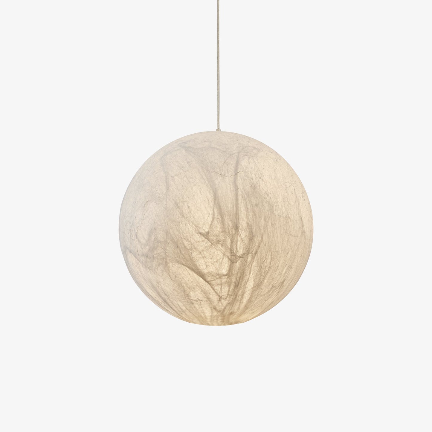 Moon Silk Pendant Lamp - Modern Hanging Light Fixture for Living Room & Dining Room Decor