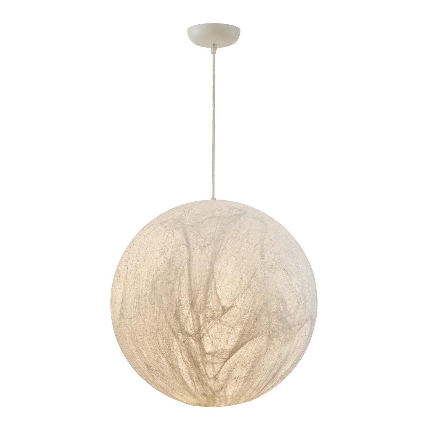 Moon Silk Pendant Lamp - Modern Hanging Light Fixture for Living Room & Dining Room Decor