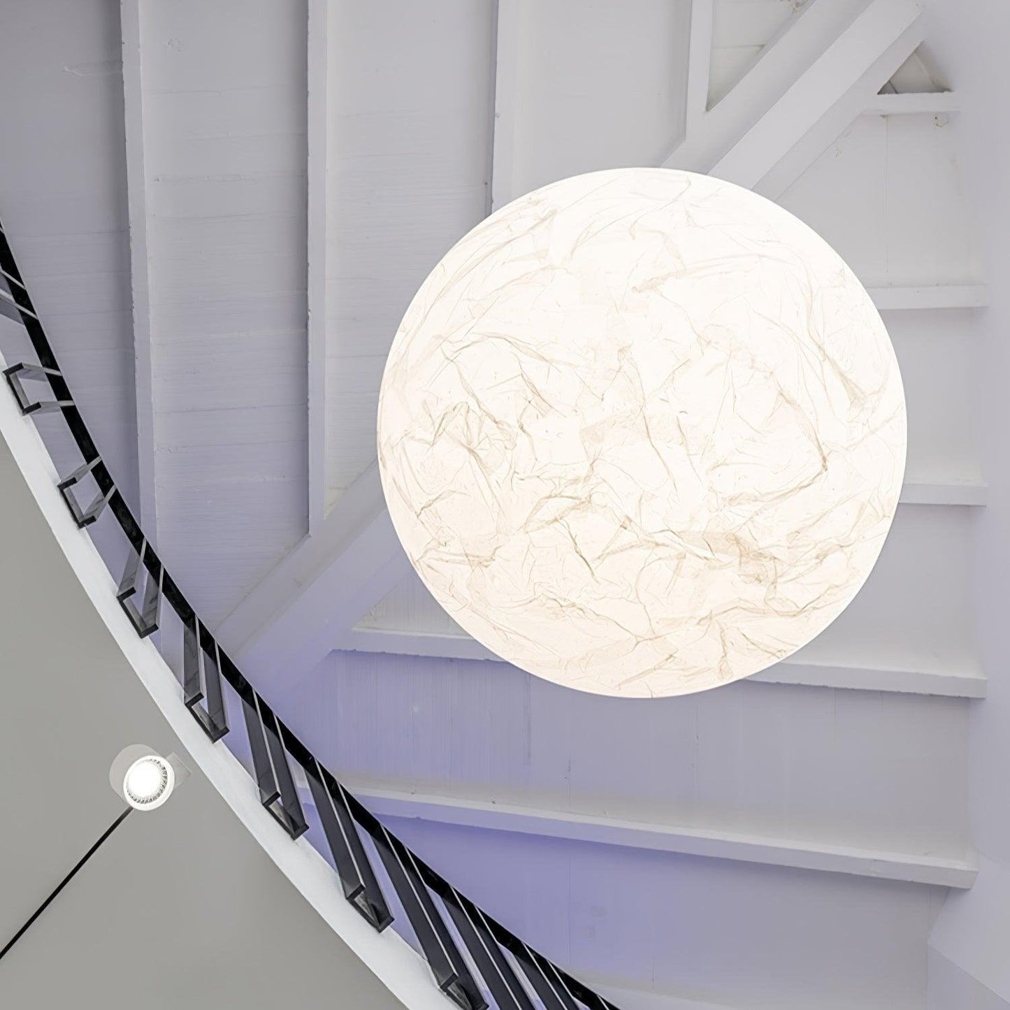 Moon Silk Pendant Lamp - Modern Hanging Light Fixture for Living Room & Dining Room Decor