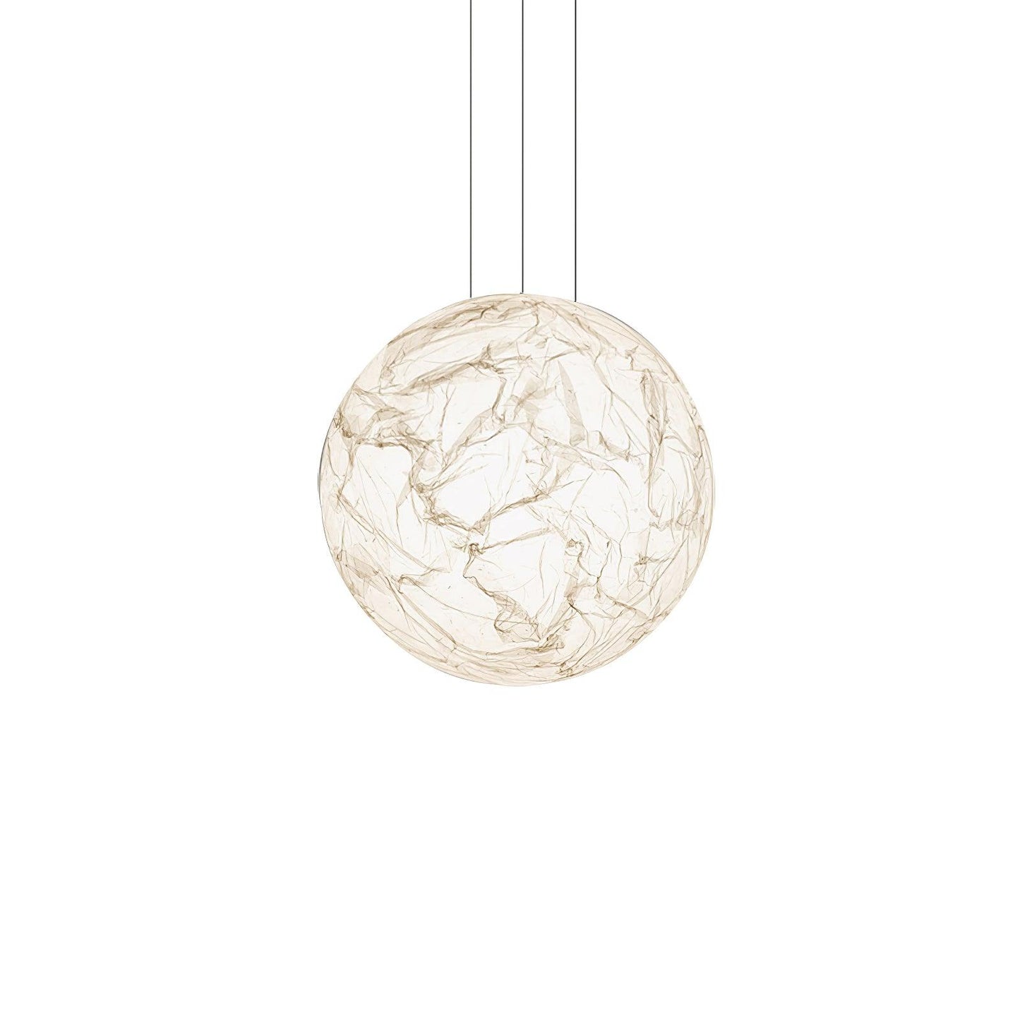 Moon Silk Pendant Lamp - Modern Hanging Light Fixture for Living Room & Dining Room Decor