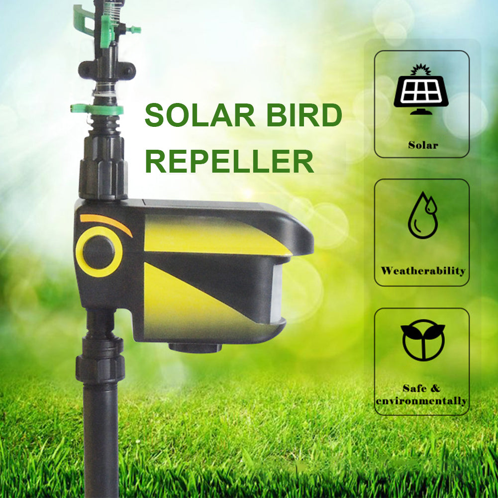 Motion Activated Deer Repellent Sprinkler - Solar Powered Animal Deterrent for Gardens & Lawns