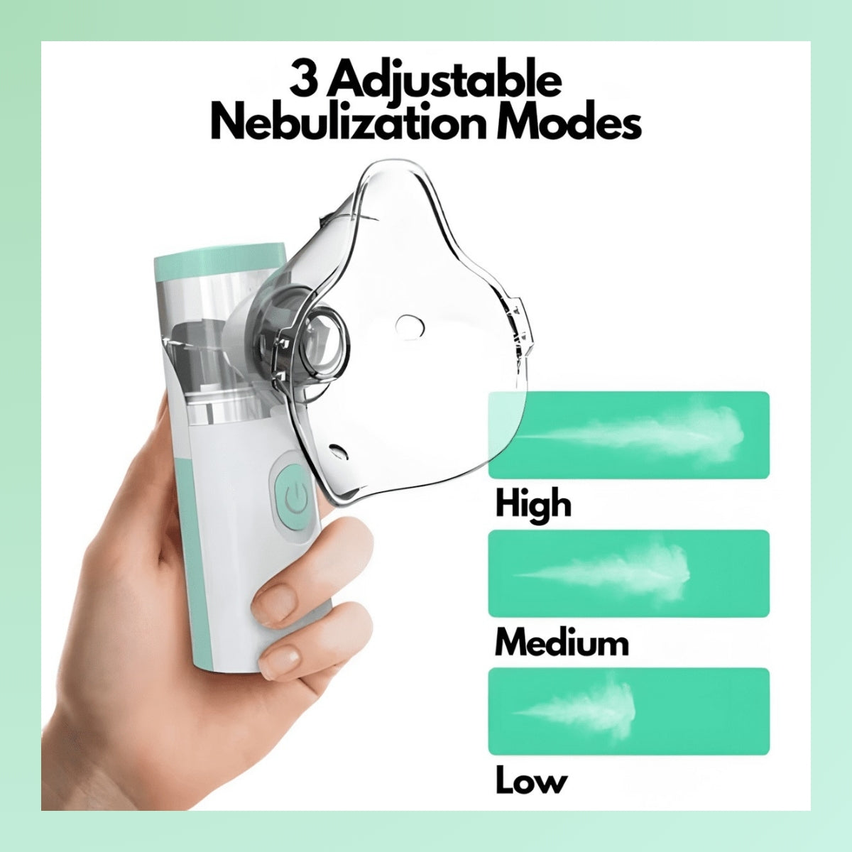 Portable Nebulizer for Asthma Relief | Compact Handheld Inhaler for Home & Travel Use