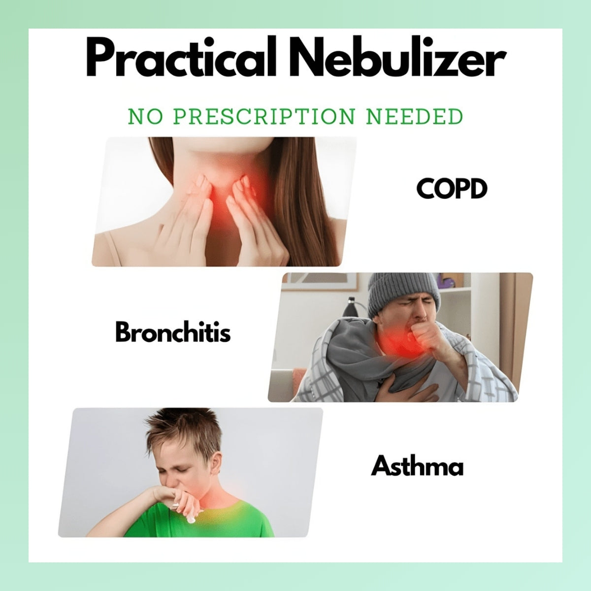 Portable Nebulizer for Asthma Relief | Compact Handheld Inhaler for Home & Travel Use