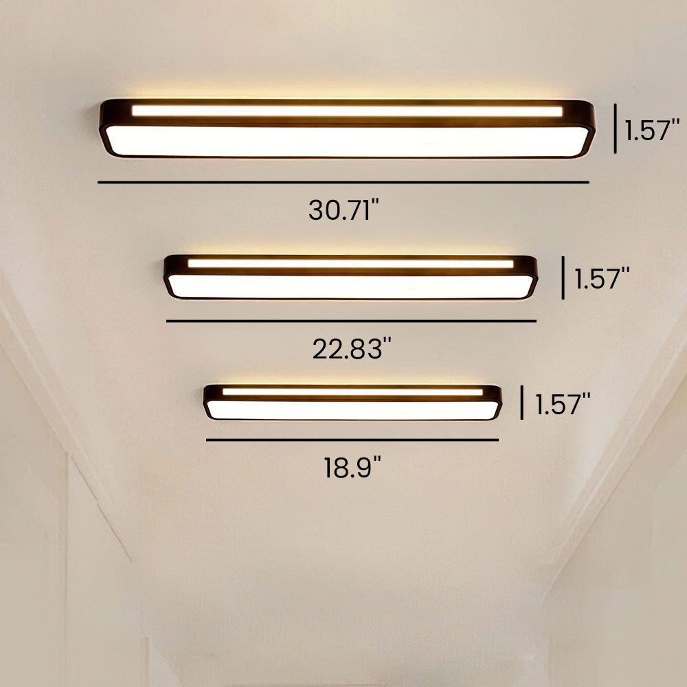 LED Ceiling Light Fixture - Nordic Minimalist Design - Long Linear Light for Modern Home & Office Spaces